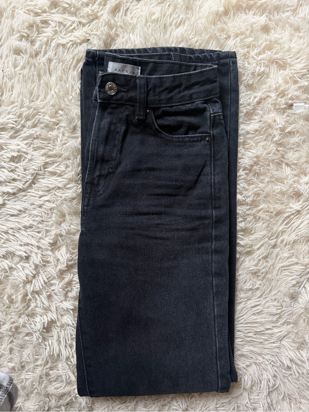 PacSun Black High-Rise Wide Leg Jeans - Picture 2 of 7